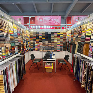 bluec attached fabric exhibition