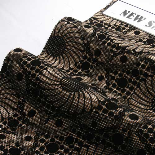 flocked upholstery fabric